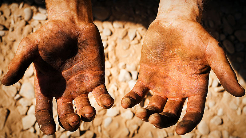 dirty hands