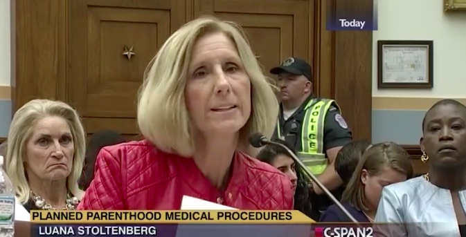 Luana Stoltenberg, abortion client