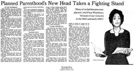 Image: article on Planned Parenthood