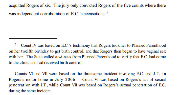 Image: court document pedophile used Planned Parenthood