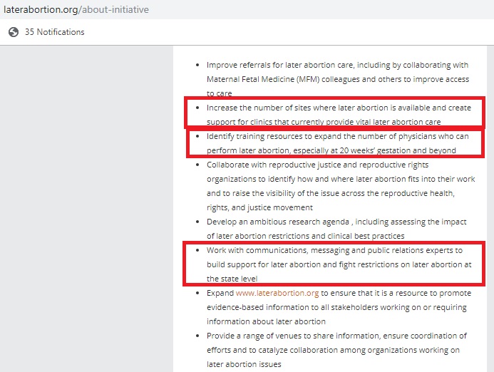 Image: Daniel Grossman board of Later Abortion Initiative LAI goals