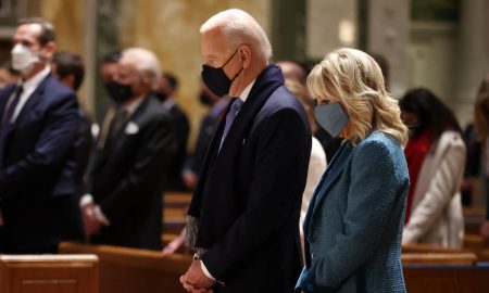 Biden, church, Communion