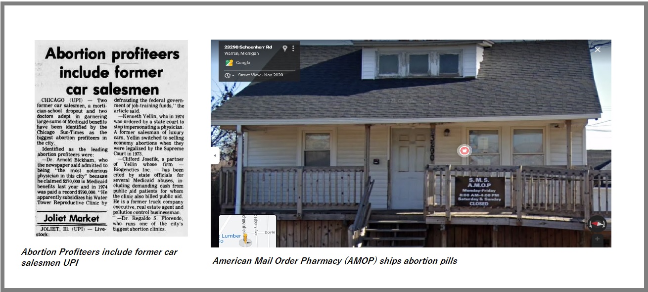 Image: 1970s v 2022 car salesmen dealerships still in business of abortion