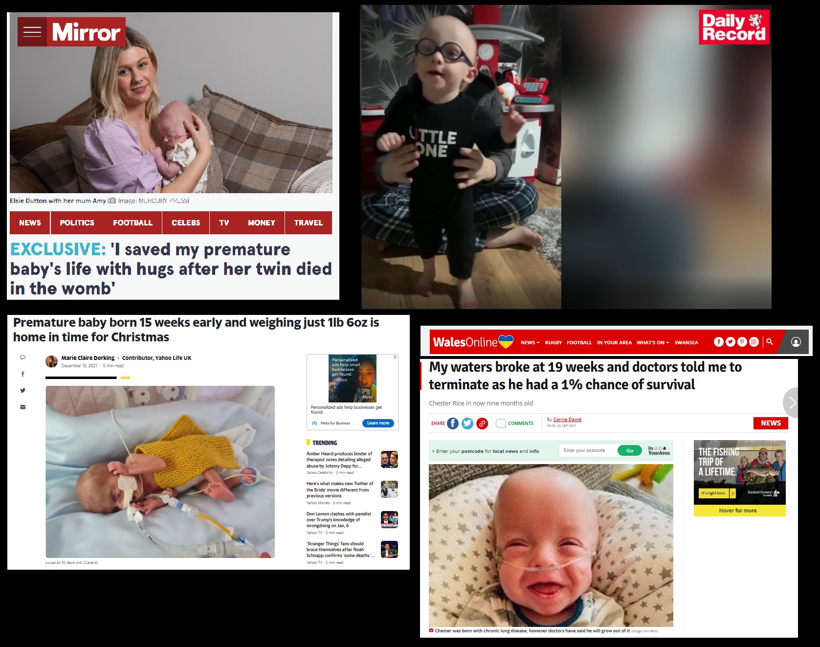 Babies born premature