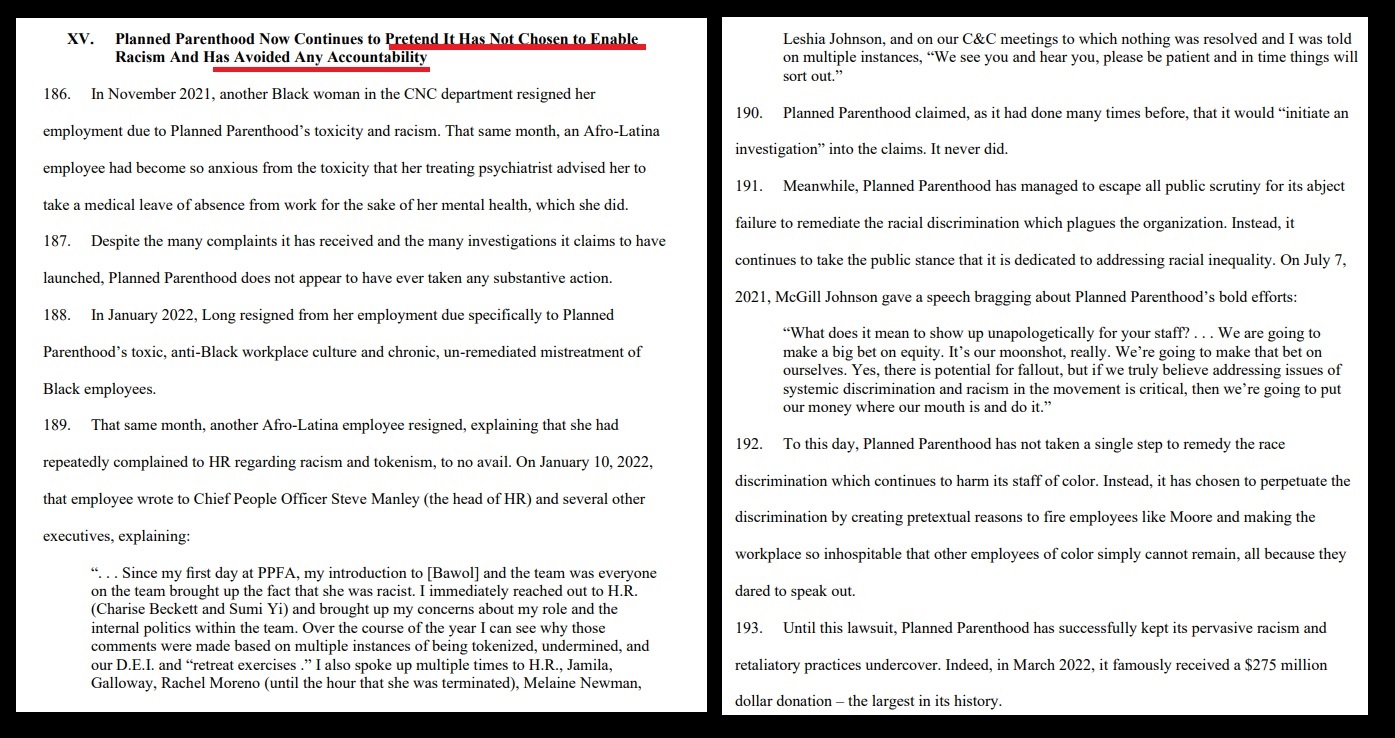 Image: Former Planned Parenthood employee Nicole Moore accused PP of pretending not to enable racism while avoiding accountability