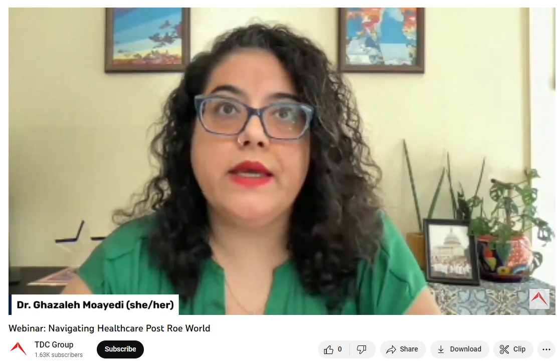 Image: Abortionist Ghazaleh Moayedi on post-Roe 'Let this moment radicalize you'