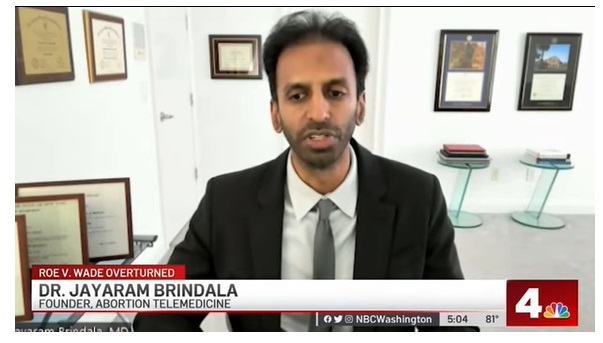Dr. Jararam Brindala founder Abortion Telemedicine, an abortion pill conglomerate