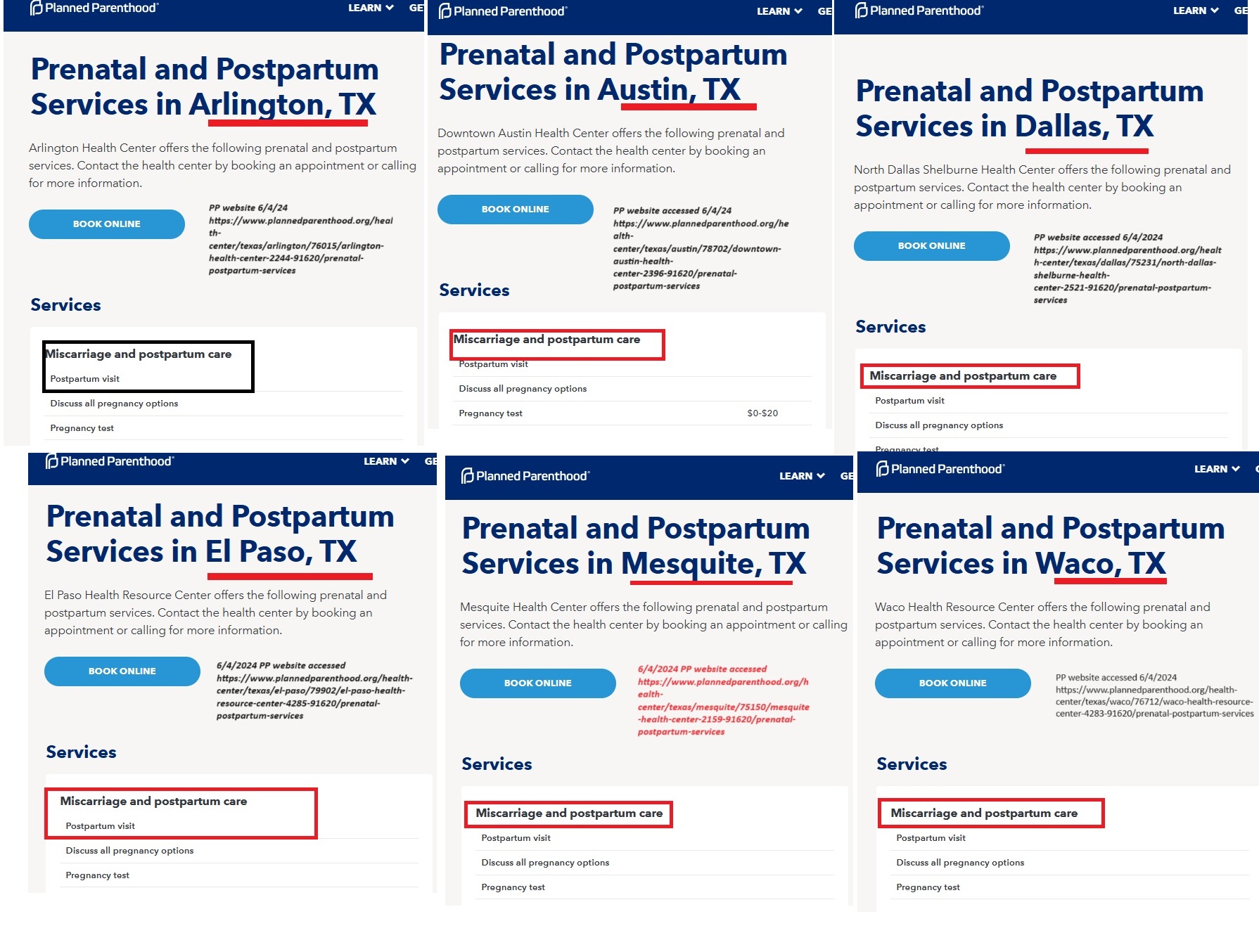 Selected Planned Parenthood centers in Texas offer miscarriage care